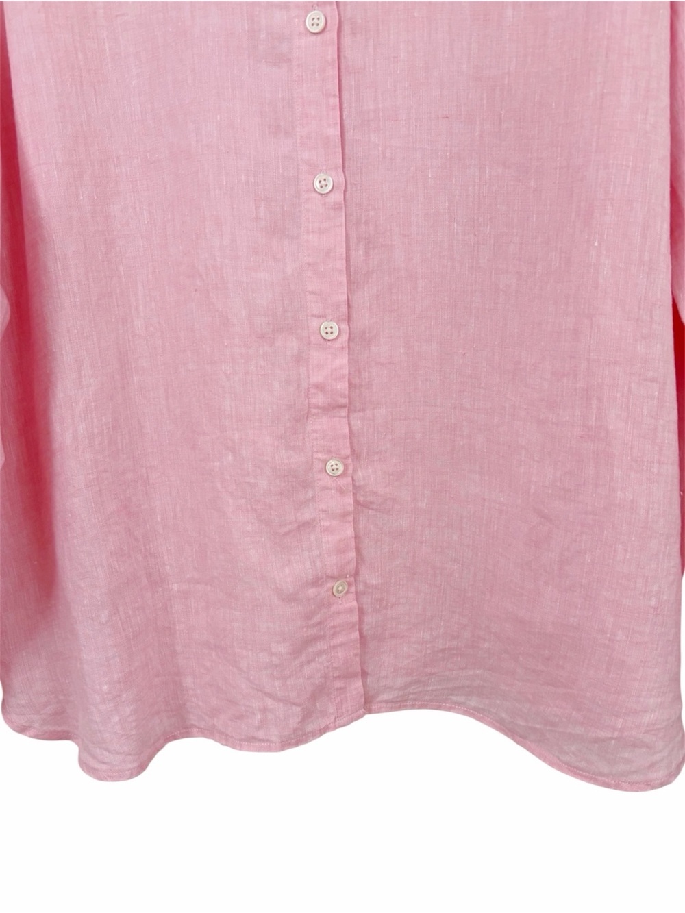 J. Jill | Linen Button Up Long Sleeve Pink Shirt XL Petite - Picture 4 of 10